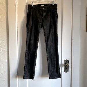 Eileen Fisher dark wash slim straight leg Jean